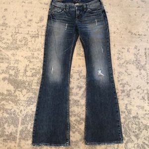 Silver Pioneer Style Jeans
